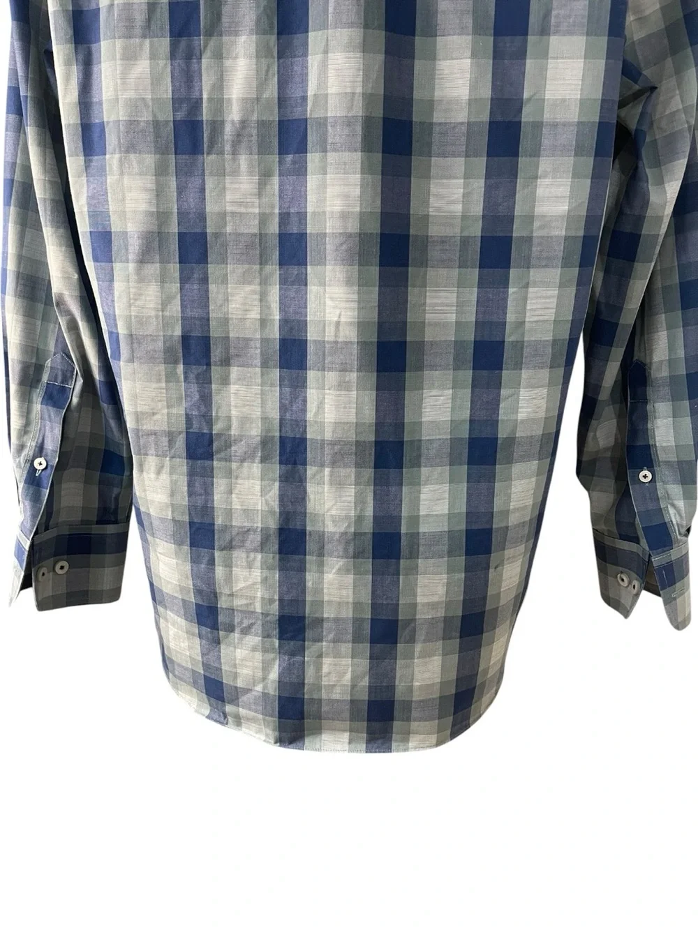 UNTUCKit Redaelli Wrinkle Free Button Down Shirt Blue Gray